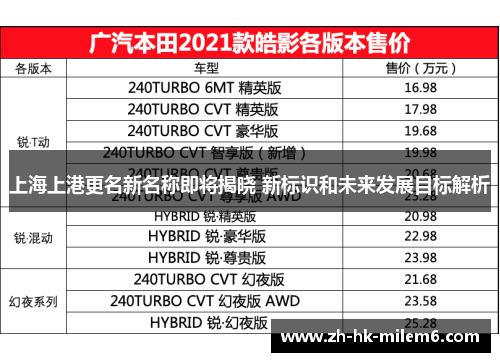 上海上港更名新名称即将揭晓 新标识和未来发展目标解析